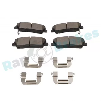 Jeu de 4 plaquettes de frein avant RAP BRAKES R-P1687