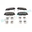 Jeu de 4 plaquettes de frein avant RAP BRAKES R-P1684 - Visuel 1