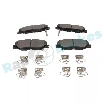 Jeu de 4 plaquettes de frein avant RAP BRAKES R-P1684