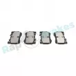 Jeu de 4 plaquettes de frein avant RAP BRAKES R-P1679 - Visuel 3