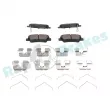 Jeu de 4 plaquettes de frein arrière RAP BRAKES R-P1678 - Visuel 1
