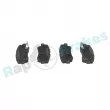 Jeu de 4 plaquettes de frein arrière RAP BRAKES R-P1678 - Visuel 3