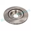 Jeu de 2 disques de frein arrière RAP BRAKES R-D0637 - Visuel 3