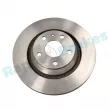 Jeu de 2 disques de frein arrière RAP BRAKES R-D0310 - Visuel 1