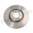 Jeu de 2 disques de frein arrière RAP BRAKES R-D0212 - Visuel 1