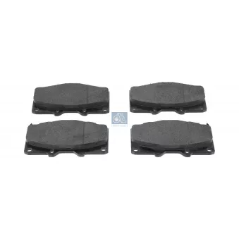 Jeu de 4 plaquettes de frein avant DT 14.94001