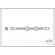 Flexible de frein CORTECO 19035289 - Visuel 3