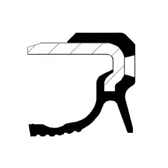 Bague d'étanchéité, vilebrequin CORTECO 49121035