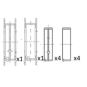 Coussinet de vilebrequin FAI AutoParts BM1068-025