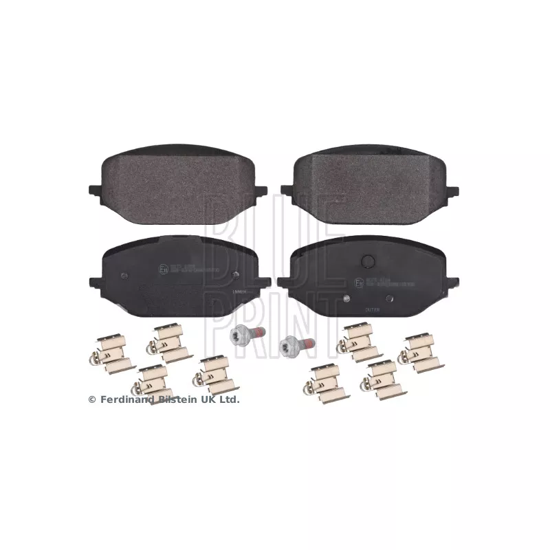 Jeu de 4 plaquettes de frein avant BLUE PRINT ADBP420160