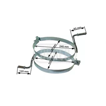 Support, silencieux DÜRER SEMB11 1/2