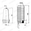 Jeu de joints-soufflets, direction MOOG K150151 - Visuel 2
