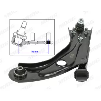 Bras de liaison, suspension de roue avant gauche MOOG PE-WP-14685
