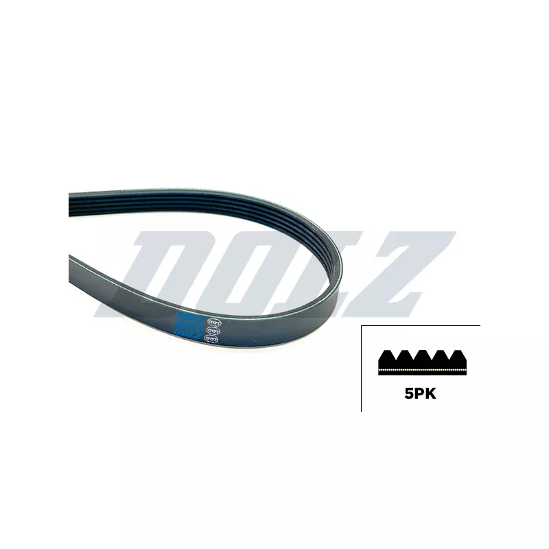 Courroie trapézoïdale à nervures DOLZ 05KD5PK761E