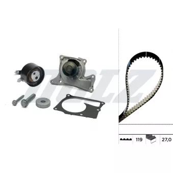 Pompe à eau + kit de courroie crantée DOLZ