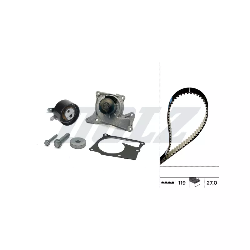 Pompe à eau + kit de courroie crantée DOLZ KD286