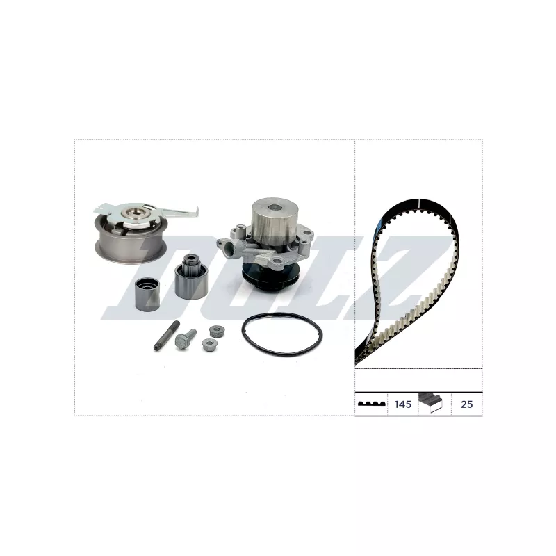 Pompe à eau + kit de courroie crantée DOLZ KD304