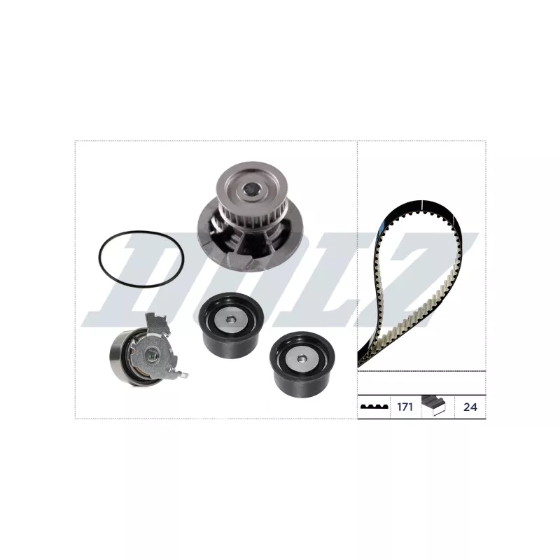 Pompe à eau + kit de courroie crantée DOLZ KD325