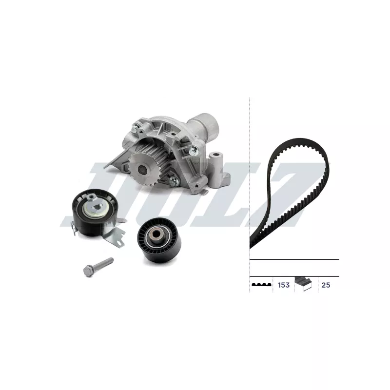 Pompe à eau + kit de courroie crantée DOLZ KD326