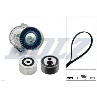 Jeu de courroies trapézoïdales à nervures DOLZ