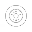 Jeu de 2 disques de frein arrière TRW DF1029 - Visuel 2
