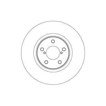 Jeu de 2 disques de frein avant TRW