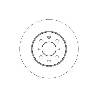 Jeu de 2 disques de frein avant TRW DF6036