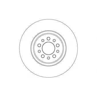 Jeu de 2 disques de frein avant TRW DF6837S