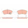 Jeu de 4 plaquettes de frein avant TRW GDB1164 - Visuel 1