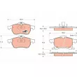 Jeu de 4 plaquettes de frein avant TRW GDB1350 - Visuel 1