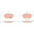 Jeu de 4 plaquettes de frein avant TRW GDB1540 - Visuel 1