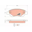 Jeu de 4 plaquettes de frein avant TRW GDB1633 - Visuel 1