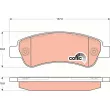 Jeu de 4 plaquettes de frein arrière TRW GDB1682 - Visuel 1
