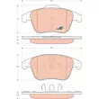 Jeu de 4 plaquettes de frein avant TRW GDB1691 - Visuel 1