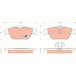 Jeu de 4 plaquettes de frein arrière TRW GDB1738 - Visuel 1