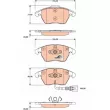 Jeu de 4 plaquettes de frein avant TRW GDB1807 - Visuel 1