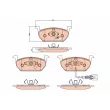 Jeu de 4 plaquettes de frein avant TRW GDB2080 - Visuel 1