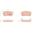 Jeu de 4 plaquettes de frein arrière TRW GDB3284 - Visuel 1