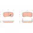 Jeu de 4 plaquettes de frein arrière TRW GDB3370 - Visuel 1