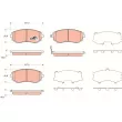 Jeu de 4 plaquettes de frein avant TRW GDB3371 - Visuel 1