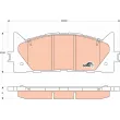 Jeu de 4 plaquettes de frein avant TRW GDB3429 - Visuel 1