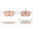 Jeu de 4 plaquettes de frein avant TRW GDB3600 - Visuel 1