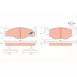 Jeu de 4 plaquettes de frein avant TRW GDB459 - Visuel 1