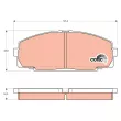 Jeu de 4 plaquettes de frein avant TRW GDB770 - Visuel 1