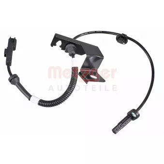 Capteur, vitesse de roue avant gauche METZGER 09001593