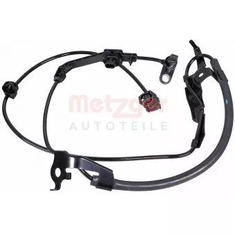 Capteur, vitesse de roue avant gauche METZGER 09001607