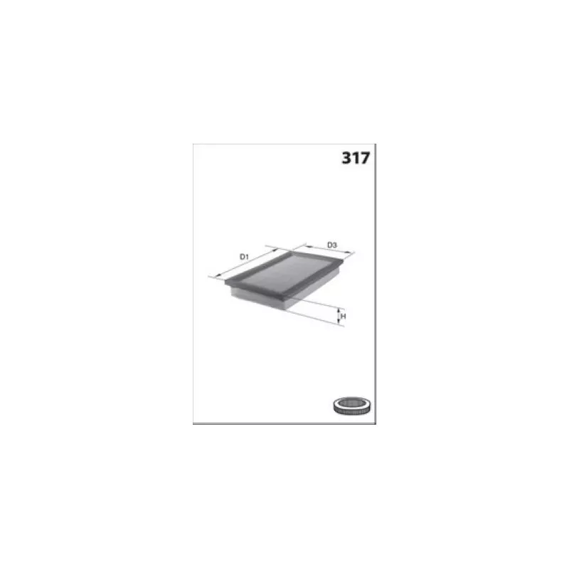 Filtre à air MECAFILTER ELP9717
