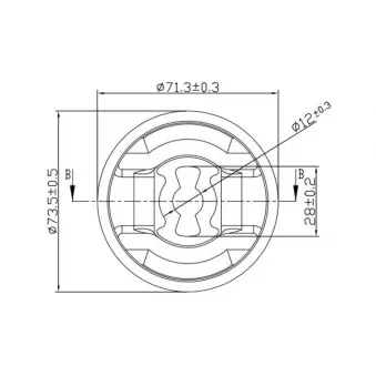 Silent bloc de suspension (train avant) GOOM CAS-0371