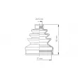 Joint-soufflet, arbre de commande GOOM DB-0693 - Visuel 1