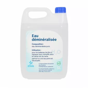 Eau déminéralisée - 5L CLIMTEX